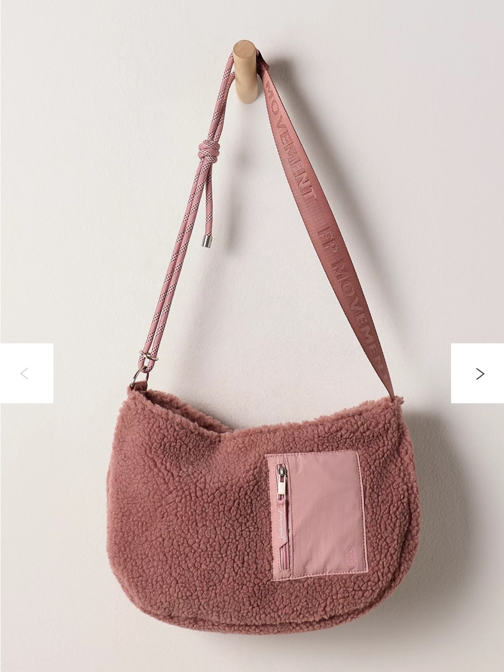FP Movement by Free People Dusty Rose Slope Sherpa Sling Bag